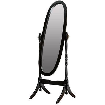 Legacy Decor Swivel Full Length Free Standing Wood Cheval Floor Mirror 3 Legacy Decor Swivel Full Length Free Standing Wood Cheval Floor Mirror - Image 3