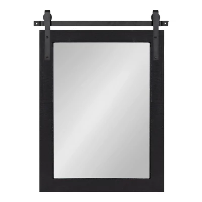 18" X 26" Cates Rectangle Wall Mirror Black - Kate & Laurel All Things Decor 1 18" X 26" Cates Rectangle Wall Mirror Black - Kate & Laurel All Things Decor