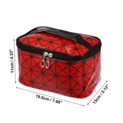 Unique Bargains Rhombus Pattern Red Makeup Bag With Mirror Cosmetic Travel Bag For Women 1 Pcs 12 Unique Bargains Rhombus Pattern Red Makeup Bag With Mirror Cosmetic Travel Bag For Women 1 Pcs -Umbra Home Decor Shop GUEST a7beacbe 4afe 4efb 9ed0 0efbd9bf4393