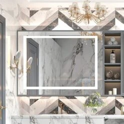 32x24inch LED Bathroom Mirror With Lights 32x24inch Anti-Fog Dimmable Wall Mounted Vanity Mirror For Wall (Horizontal & Vertical) -Umbra Home Decor Shop GUEST a7d9c858 b55c 4381 bd71 30e1e20e1d66