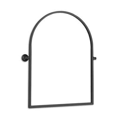 Yale Arch Metal Pivot Bathroom Vanity Mirror Tilting Vanity Mirrors Decorative Wall Mirrors 36"x24" - The Pop Home 2 Yale Arch Metal Pivot Bathroom Vanity Mirror Tilting Vanity Mirrors Decorative Wall Mirrors 36"x24" - The Pop Home - Image 2