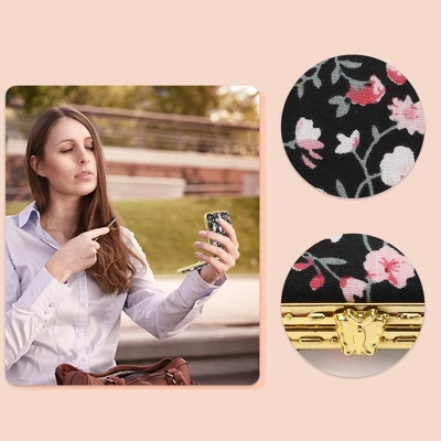 Unique Bargains Rectangle Mini Mirror For Purses 1 Pc 2 Unique Bargains Rectangle Mini Mirror For Purses 1 Pc - Image 2