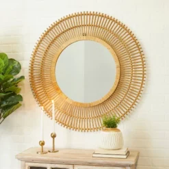 Bamboo Starburst Wall Mirror - Olivia & May -Umbra Home Decor Shop GUEST a914187a f36e 4128 b658 28b5ddac694d