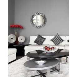 22" Round Wall Mirror Antique Silver - Infinity Instruments -Umbra Home Decor Shop GUEST aa385e4b d5dc 4a6a 9b2c 01486b5eead0