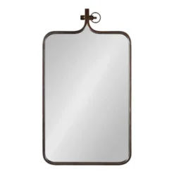 20" X 35" Yitro Rectangle Wall Mirror Bronze - Kate & Laurel All Things Decor
