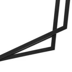 LuxenHome Black Metal Hexagon Frame Wall Accent Mirror For Bathroom & Vanity -Umbra Home Decor Shop GUEST ab06aca2 8127 469c a159 d257b9427d7a