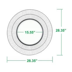 Two Loop Radial Wire Mirror Black - Stonebriar Collection -Umbra Home Decor Shop GUEST ab79dcd2 0bc1 42c6 92c2 d73db427eb2b