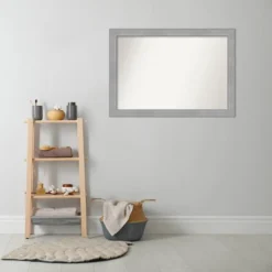 40" X 28" Non-Beveled Vista Brushed Nickel Bathroom Wall Mirror - Amanti Art 14 40" X 28" Non-Beveled Vista Brushed Nickel Bathroom Wall Mirror - Amanti Art -Umbra Home Decor Shop GUEST abafa2ea 9dcc 4eb8 a50d 8697cc20fed6