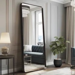 Aalysia 71" X 28" Full Length Mirror, Aluminum Alloy Frame Mirror Full Length For Leaning & Wall Mounted, Round Corners, No Stand - The Pop Home 14 Aalysia 71" X 28" Full Length Mirror, Aluminum Alloy Frame Mirror Full Length For Leaning & Wall Mounted, Round Corners, No Stand - The Pop Home -Umbra Home Decor Shop GUEST ac2be055 84e2 461e 990d e7e5e6df2fd9