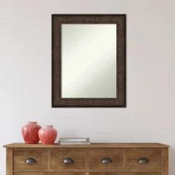 24" X 30" Non-Beveled Ridge Bronze Bathroom Wall Mirror - Amanti Art 12 24" X 30" Non-Beveled Ridge Bronze Bathroom Wall Mirror - Amanti Art -Umbra Home Decor Shop GUEST ac6f8a32 8478 4627 b05f 65312ae80e55