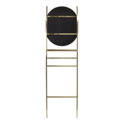 18" X 67" Noka Mirror Leaning Ladder Gold - Kate & Laurel: Capsule Shape, Storage Shelf, Wall Mounted -Umbra Home Decor Shop GUEST ac7f0516 09ca 4c33 a411 56f7dbf35347