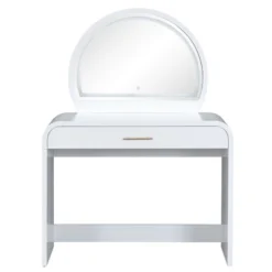 40"W Dressing Table Vanity Table Makeup Table With Touch Screen Lighted Mirror And Large Drawe - ModernLuxe -Umbra Home Decor Shop GUEST acb73142 6d81 4edd aa4c 1b35ea4ac3bd 1