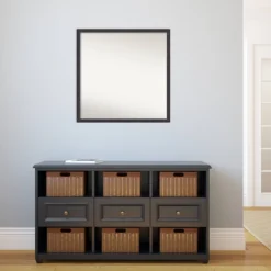 28" X 28" Non-Beveled Dark Bronze Scoop Wood Wall Mirror - Amanti Art -Umbra Home Decor Shop GUEST acc0638b 0db5 40aa beae e2daf2d85d1d