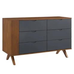 Dylan Dresser And Mirror Walnut - Modway