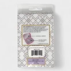 Spa Essentials False Eyelash Organizer Case With Mirror Mini Empty Eyelashes Travel Storage Box - Holds 3 Pairs - White -Umbra Home Decor Shop GUEST af1b0055 3c79 403d 8580 6d3a337f84ad