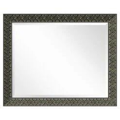Intaglio Embossed Black Framed Wall Mirror - Amanti Art -Umbra Home Decor Shop GUEST af544283 ba77 40e3 8a0a 76d55a1916cf