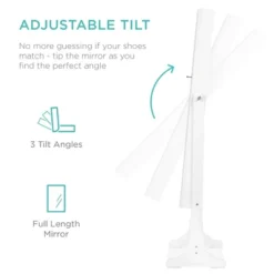 Best Choice Products 6-Tier Standing Mirror Lockable Storage Organizer Cabinet Armoire W/ Velvet Interior -Umbra Home Decor Shop GUEST afa31c34 23a2 481f b2b4 3ea25cb84c01