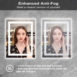 LED Bathroom Mirror With Front And Backlight,24x32 Inch Black Framed Gradient Front And Backlit LED Mirror For Bathroom 10 LED Bathroom Mirror With Front And Backlight,24x32 Inch Black Framed Gradient Front And Backlit LED Mirror For Bathroom -Umbra Home Decor Shop GUEST afad8dfa 32a1 48b6 bd01 9adf83adc2cd