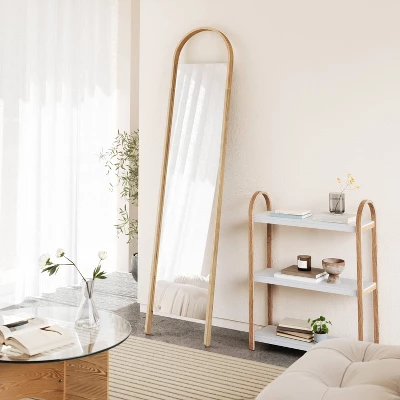 Bellwood Leaning Mirror Natural - Umbra 4 Bellwood Leaning Mirror Natural - Umbra - Image 4