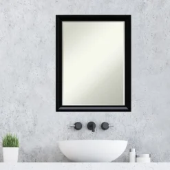 Amanti Art Steinway Black Scoop Petite Bevel Wood Bathroom Wall Mirror 27 X 21 In. 13 Amanti Art Steinway Black Scoop Petite Bevel Wood Bathroom Wall Mirror 27 X 21 In. -Umbra Home Decor Shop GUEST afbd6775 7f3c 4a37 b9d0 552b45e742df
