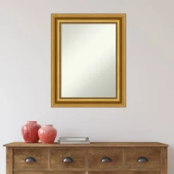 24" X 30" Non-Beveled Parlor Bathroom Wall Mirror Gold - Amanti Art -Umbra Home Decor Shop GUEST b0b9638b 3937 4079 901a 07107f65eae1