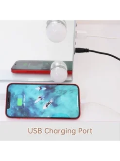 Fenchilin Large Hollywood Lighted Makeup Vanity Mirror With 15 Dimmable LED Bulbs And Bluetooth Speaker For Dressing Room And Bedroom Or Wall-Mounted -Umbra Home Decor Shop GUEST b16e1ec7 3d50 4d14 ac33 0272f771b5a9