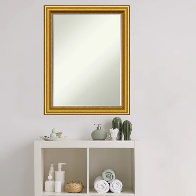 Amanti Art Townhouse Gold Petite Bevel Wood Bathroom Wall Mirror 27.5 X 21.5 In. 7 Amanti Art Townhouse Gold Petite Bevel Wood Bathroom Wall Mirror 27.5 X 21.5 In. - Image 7