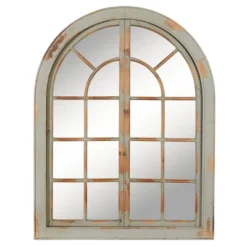 48" X 37" Farmhouse Classic Arched Window Design Decorative Wall Mirror - Olivia & May -Umbra Home Decor Shop GUEST b381c91e 8182 49ec 9d00 bc8012ba758b