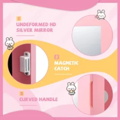 Tangkula Kids Jewelry Armoire Cabinet Free-Standing Full Length Mirror With Storage And 4 Tilt Angles -Umbra Home Decor Shop GUEST b3837f13 1bbf 4f86 ad58 9e8ede40c81f