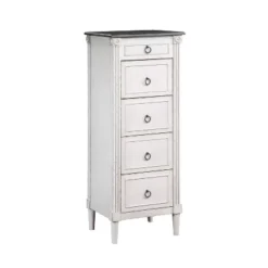 Magg 4 Drawer Jewelry Chest With Flip Up Mirror Antique White/Antique Gray Two Tone - HOMES: Inside + Out -Umbra Home Decor Shop GUEST b3bc1055 d4d2 47c4 99b8 ff9585819a50