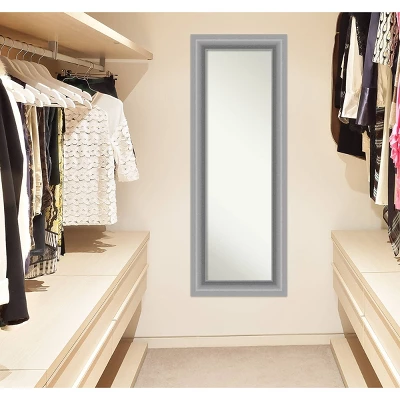 20" X 54" Non-Beveled Peak Polished Nickel Full Length On The Door Mirror - Amanti Art 6 20" X 54" Non-Beveled Peak Polished Nickel Full Length On The Door Mirror - Amanti Art - Image 6