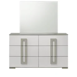 Ridstar 42 In. W X 50 In. H Contemporary White Rectangular Bathroom Mirror