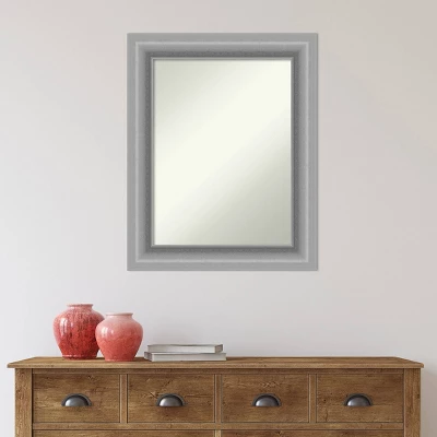 24" X 30" Non-Beveled Peak Polished Nickel Bathroom Wall Mirror - Amanti Art 6 24" X 30" Non-Beveled Peak Polished Nickel Bathroom Wall Mirror - Amanti Art - Image 6
