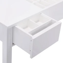 Tangkula 2 Drawers Make-up Mirror Set Vanity Dressing Table Flip-type Desktop With Stool -Umbra Home Decor Shop GUEST b561c74d ba85 438b b46c c15e5e329fa5