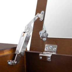 Linon Callie Solid Wood Vanity With Stool: Bohemian Design, Flip Mirror, Storage Space -Umbra Home Decor Shop GUEST b57f3f92 2cf9 4b51 b6e5 130aea64276e