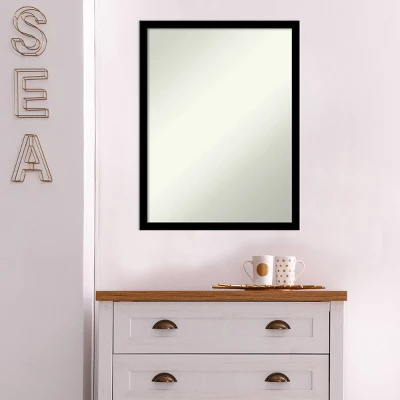 20" X 26" Non-Beveled Bathroom Wall Mirror Jet Black - Amanti Art 6 20" X 26" Non-Beveled Bathroom Wall Mirror Jet Black - Amanti Art - Image 6