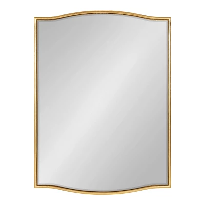 17" X 24" Sedelle Decorative Framed Wall Mirror Gold - Kate & Laurel All Things Decor 1 17" X 24" Sedelle Decorative Framed Wall Mirror Gold - Kate & Laurel All Things Decor