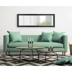 19.5" X 51.5" Bosc Full Length Wall Mirror Black - DesignOvation -Umbra Home Decor Shop GUEST b5ff06ff c1d9 4b2f 8aeb 2efa5ae99854