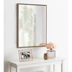 18" X 24" Gwendolyn Rectangle Wall Mirror Gold - Kate & Laurel All Things Decor -Umbra Home Decor Shop GUEST b634b16d c06c 4d21 b43d 30344772c258