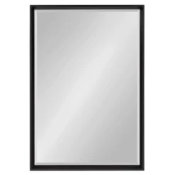 26" X 38" Calter Framed Wall Mirror Black - Kate And Laurel