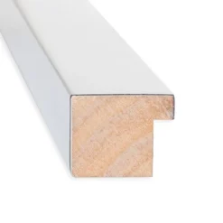 27" X 63" Non-Beveled Low Luster Silver Wood Full Length Floor Leaner Mirror - Amanti Art