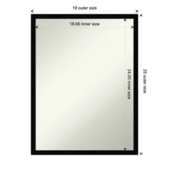 Svelte Non-Beveled Wood Bathroom Wall Mirror Wall Mirror -Umbra Home Decor Shop GUEST b6c66816 a2dc 4794 ab3d 1e8adb0ba378