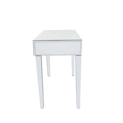 Glam Mirror And Wood Console Table Desk Silver - Olivia & May 7 Glam Mirror And Wood Console Table Desk Silver - Olivia & May - Image 7