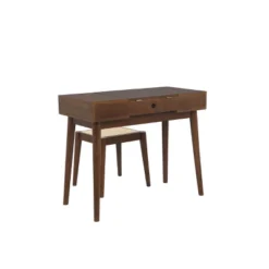 Linon Callie Solid Wood Vanity With Stool: Bohemian Design, Flip Mirror, Storage Space -Umbra Home Decor Shop GUEST b716c2d4 7a12 4258 8bc4 bf85d0e4dabe