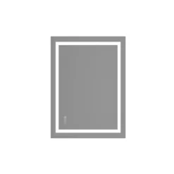 Organnice Anti-Fog Frameless Vanity Mirror With Backlit And Front Light