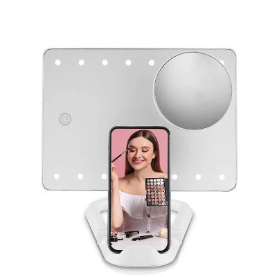 Conair LED Hollywood Lighted Social Media Makeup Mirror - White 1 Conair LED Hollywood Lighted Social Media Makeup Mirror - White
