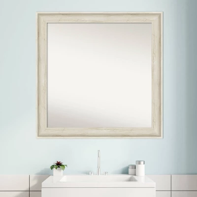 31" X 31" Non-Beveled Regal Birch Cream Bathroom Wall Mirror - Amanti Art 8 31" X 31" Non-Beveled Regal Birch Cream Bathroom Wall Mirror - Amanti Art - Image 8