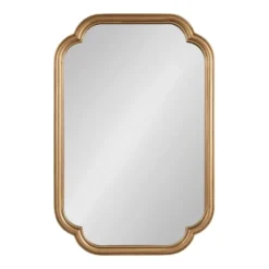Kate & Laurel All Things Decor 24"X36" Glenby Scallop Wall Mirror Gold 11 Kate & Laurel All Things Decor 24"X36" Glenby Scallop Wall Mirror Gold -Umbra Home Decor Shop GUEST b93b10f1 ee21 403f af6b 5d48a5de80b5