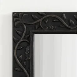 Kate & Laurel All Things Decor 24"x32" Natesa Carved Wood Mirror -Umbra Home Decor Shop GUEST b970ef89 dff6 423c b9ef 633a028c34e3