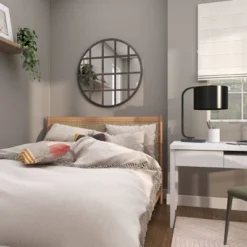 Metal Wall Mirror With Grid Frame Black - CosmoLiving By Cosmopolitan -Umbra Home Decor Shop GUEST b9d28c15 1e09 4a66 8ae4 95246cd4e598